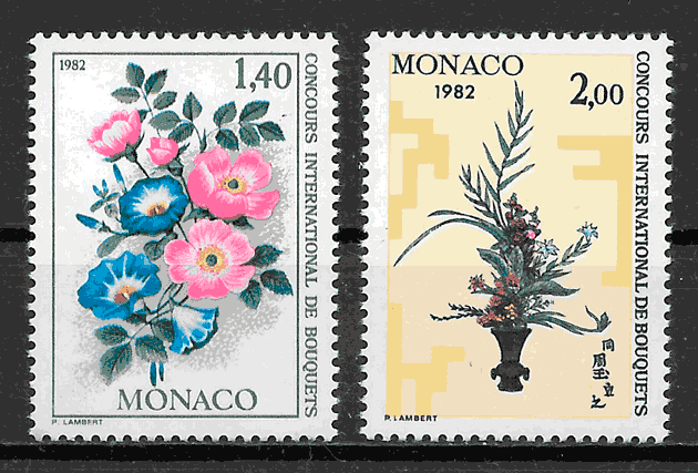 filatelia flora Mónaco 1981