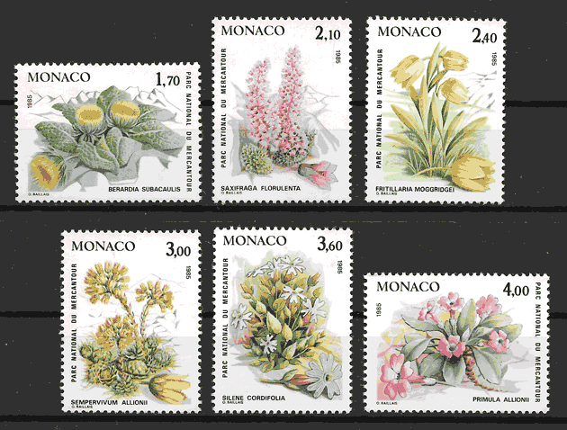 filatelia flora Mónaco 1984