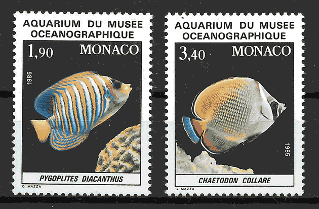 coleccion sellos Monaco 1986