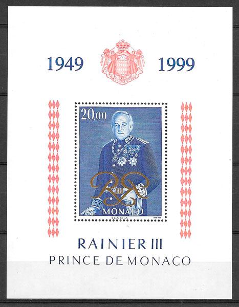 coleccion sellos personalidad Monaco 1999