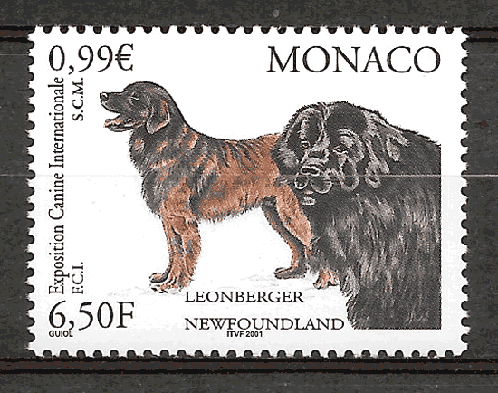 sellos perros Monaco 2000