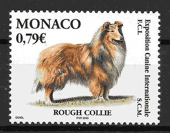 filatelia perros 2003 Monaco