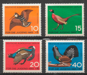 filatlia fauna Alemania Berlin 1965