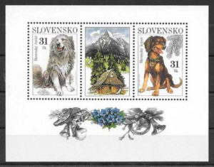 coleccion sellos fauna Eslovaquia 2007
