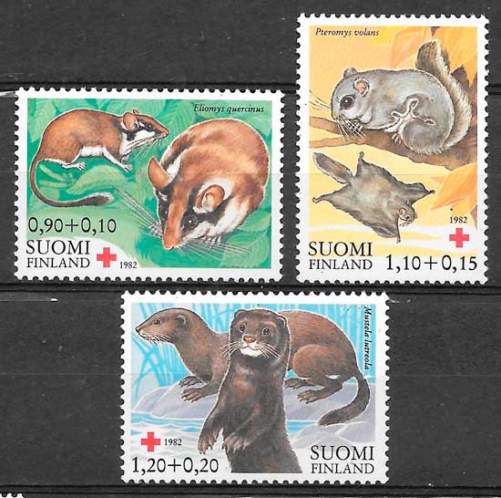 sellos fauna Finlandia 1982