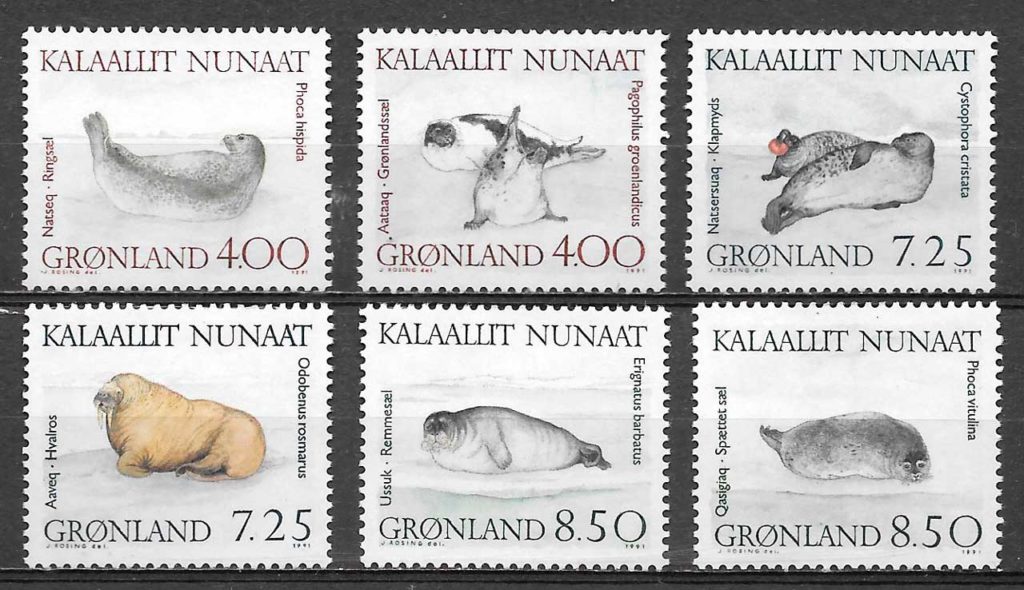 sellos fauna Groenlandia 1991