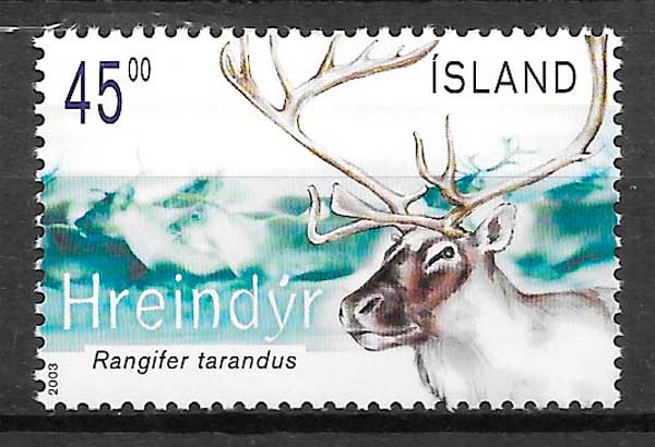 coleccion sellos fauna Islandia 2003