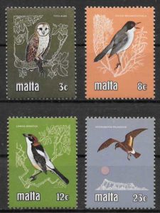 sellos fauna Malta 1981