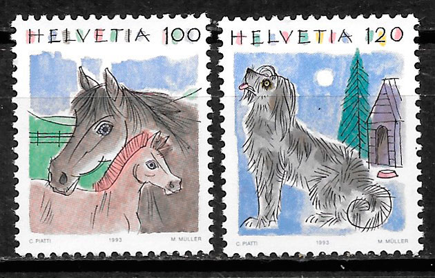 coleccion sellos fauna 1993
