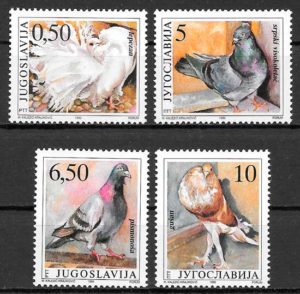 sellos fauna Yugoslavia 1990