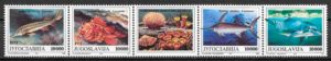 filatelia coleccion fauna Yugoslavia 1993