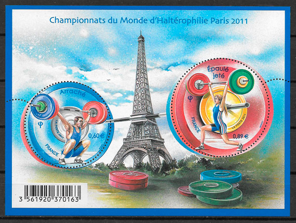 sellos deporte Francia 2011