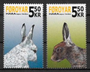 filatelia fauna Feroe 2004