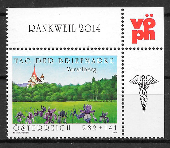 colección sellos turismo Austria 2014
