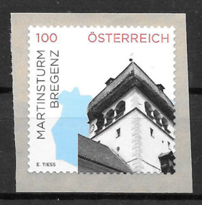 colección sellos arquitectura Austria 2015