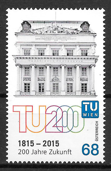 colección sellos arquitectura Austria 2015