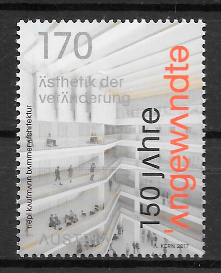 colección selos arquitectura Austria 2017
