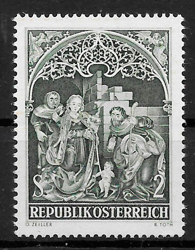 sellos navidad Austria 1967