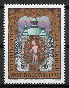coleccion sellos navidad Austria 1995