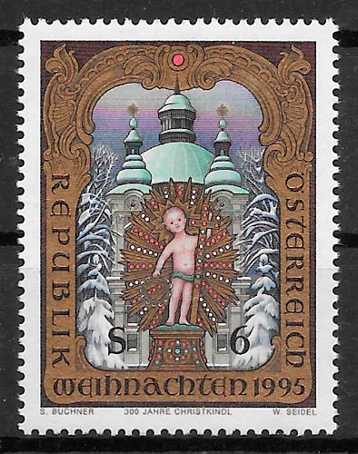 coleccion sellos navidad Austria 1995