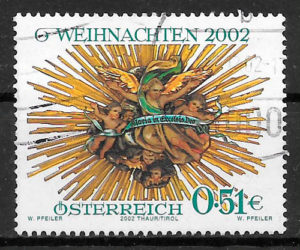 sellos navidad Austria 2002