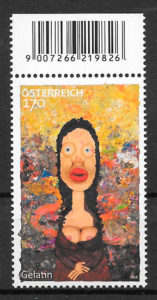 filatelia colección pintura Austria 2014