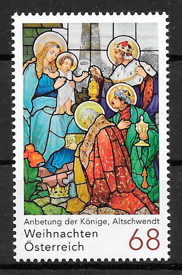 sellos navidad Austria 2017
