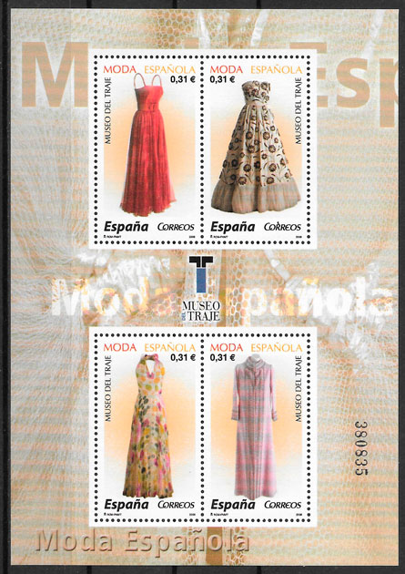 filatelia coleccion moda Espana 2008
