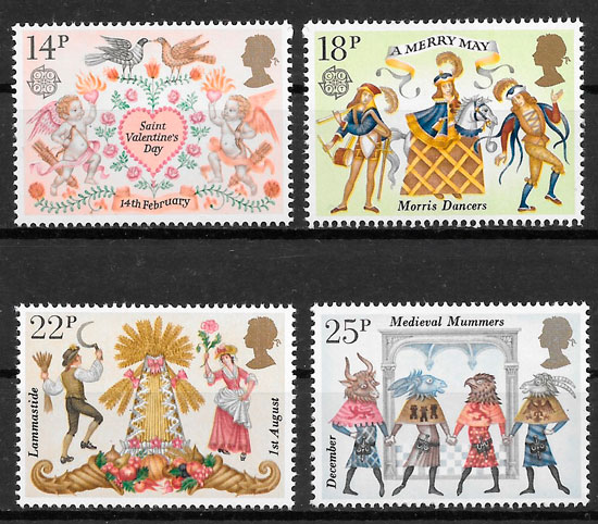 sellos Europa Gran Bretana 1981