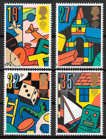 sellos Europa Gran Bretana 1989