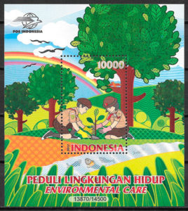 colección selos escultismo Indonesia 2017