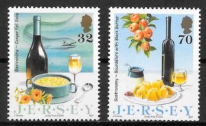 coleccion sellos gastronomía Jersey 2005