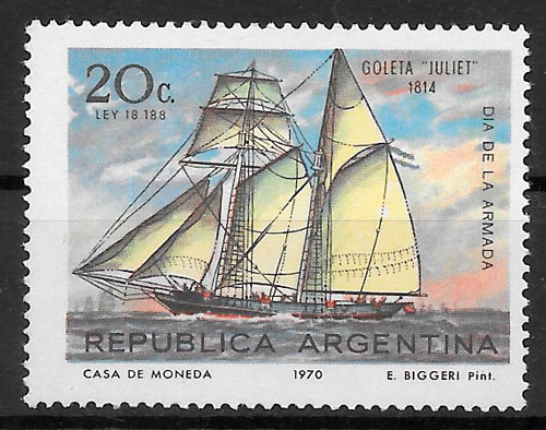 sello transporte Argentina 1970