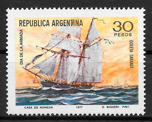 filatelia transporte Argentina 1977