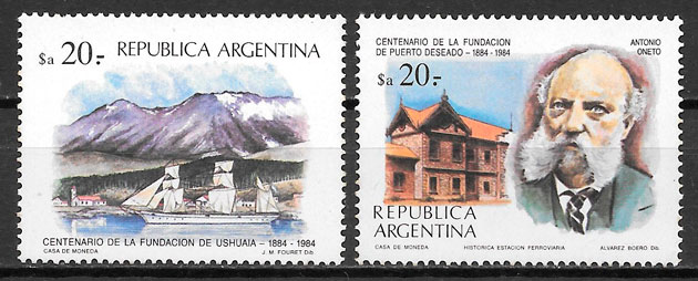 sellos turismo Argentina 1984