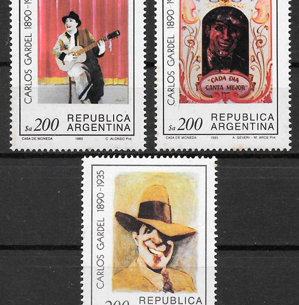 sellos arte Argentina 1985