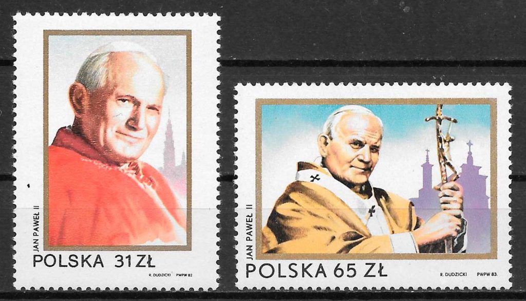 filatelia personalidades Polonia 1983