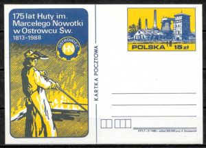 filatelia coleccion personalidades Polonia 1988
