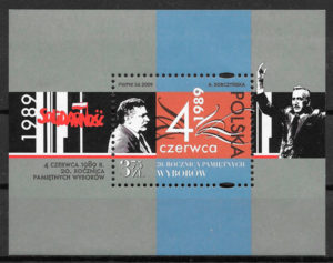 filatelia colección personalidad Polonia 2009