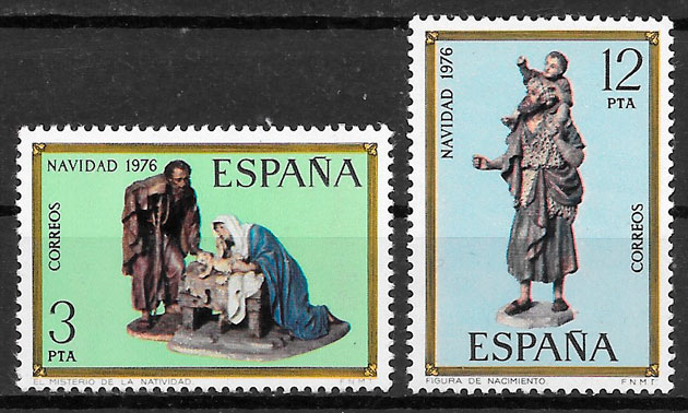 sellos navidad Espana 1976