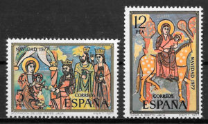 sellos navidad Espana 1977