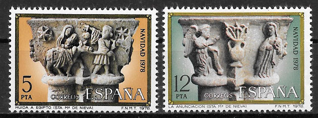 coleccion sellos navidad Espana 1978