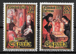 filatelia navidad Espana 1981