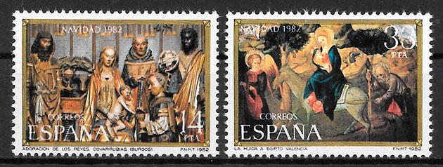 filatelia navidad Espana 1982