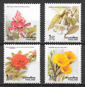 SELLOS FLORA TAILANDIA 1988