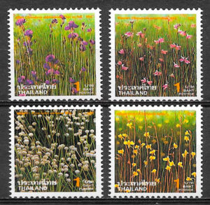 filatelia colección flora Tailandia 1994