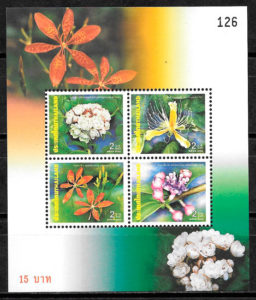 colección sellos flora Tailandia 2000