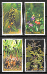 filatelia colección flora Tailandia 2001