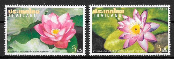 filatelia flora Tailandia 2002