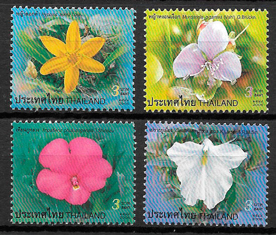 filatelia flora Tailandia 2006